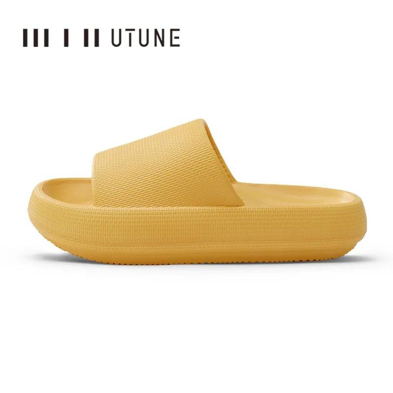 UTUNE Men's 51cm Platform Slippers, EVA Soft Fashion Non-Slip Summer Sandals, Bathroom Shoes, Shower Shoes; Ships from: Parallel Import