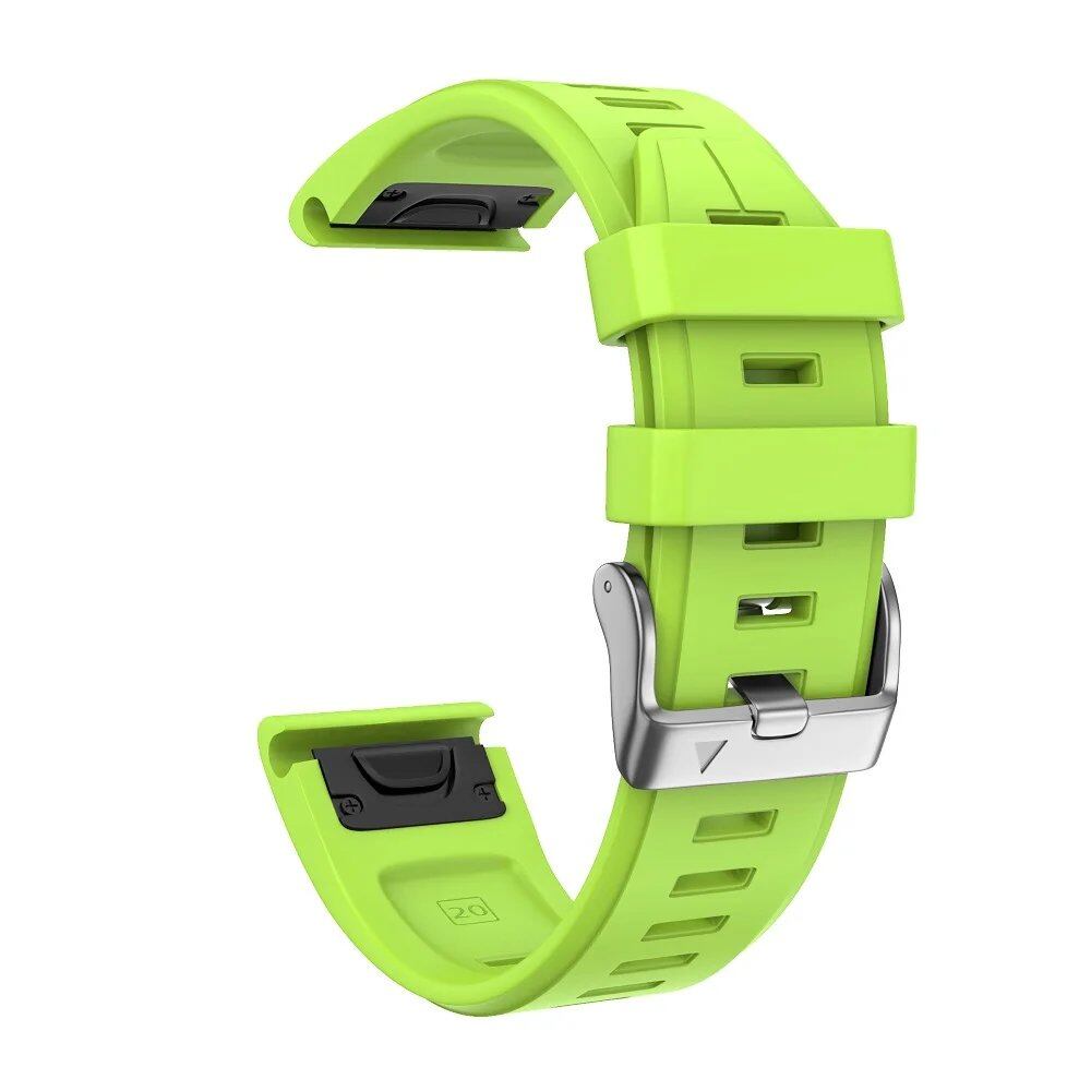 ANBEST 20mm Soft Silicone Quick Release Watch Band for Fenix 5S/6S, Easy to Install, Compatible with Fenix 6S/6S Pro/5S Plus, Band Color: 20mm; Band Width: 20mm, Parallel Import