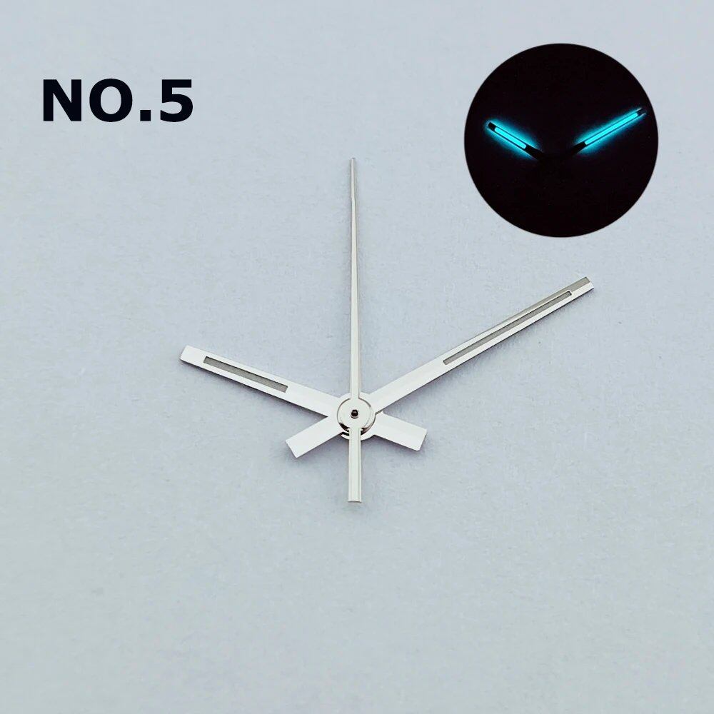 Blue-Green C3 Luminous Hands for Miyota 8285 Watch, Parallel Import