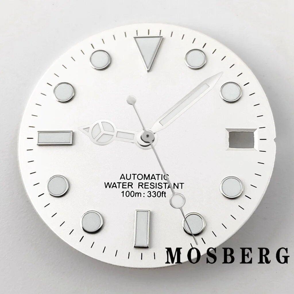 28.5mm Dial (with Luminova) Automatic Movement Replacement for NH35/NH36, Color: Hands Included, Parallel Import