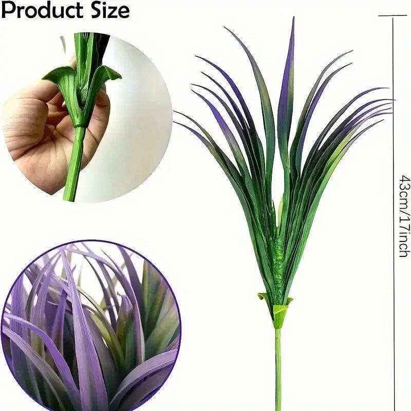 1/4-Piece UV-Resistant Artificial Outdoor Plants - Tall Grass, Tropical Flowers and Shrubs - Perfect for Year-Round Indoor Use (Imported)