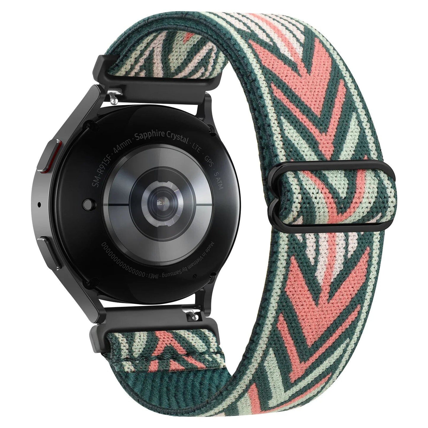 Stretchable Nylon Strap for Samsung Galaxy Watch 7/6/5/4/4 Classic/5 Pro/6 Classic/Active 2/Watch 3 (40mm/44mm/42mm/46mm/47mm/41mm) Band Color: 20mm Band Width (Parallel Import)