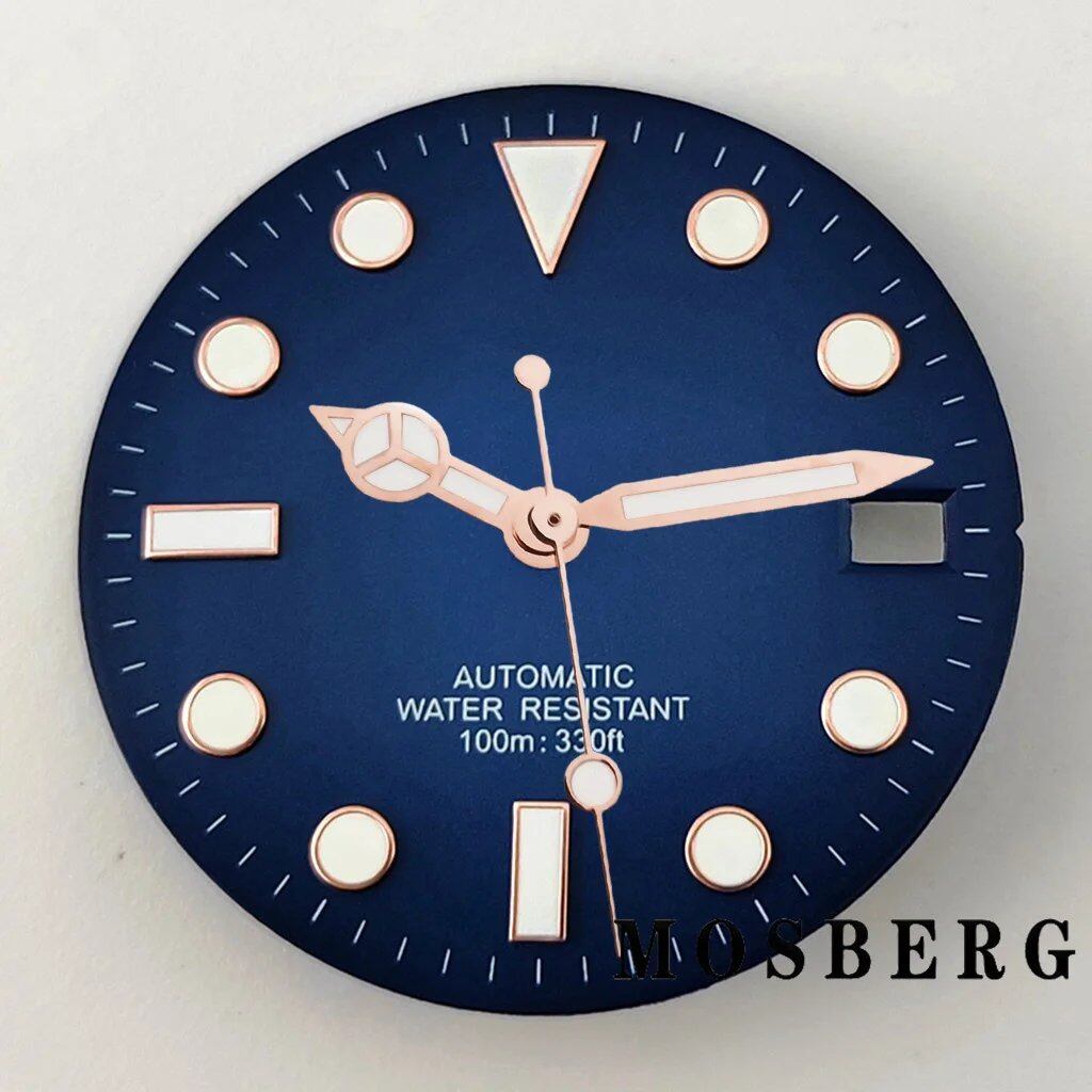 28.5mm Dial (with Luminova) Automatic Movement Replacement for NH35/NH36, Color: Hands Included, Parallel Import