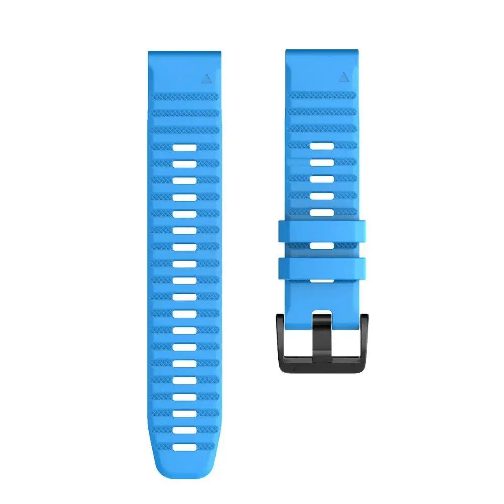 ANBEST 26mm/22mm Soft Silicone Strap for Garmin Fenix 6X/6X Pro/5/3, Compatible with Fenix 6/6 Pro/5X/5 Plus, Band Color: Pro, Parallel Import