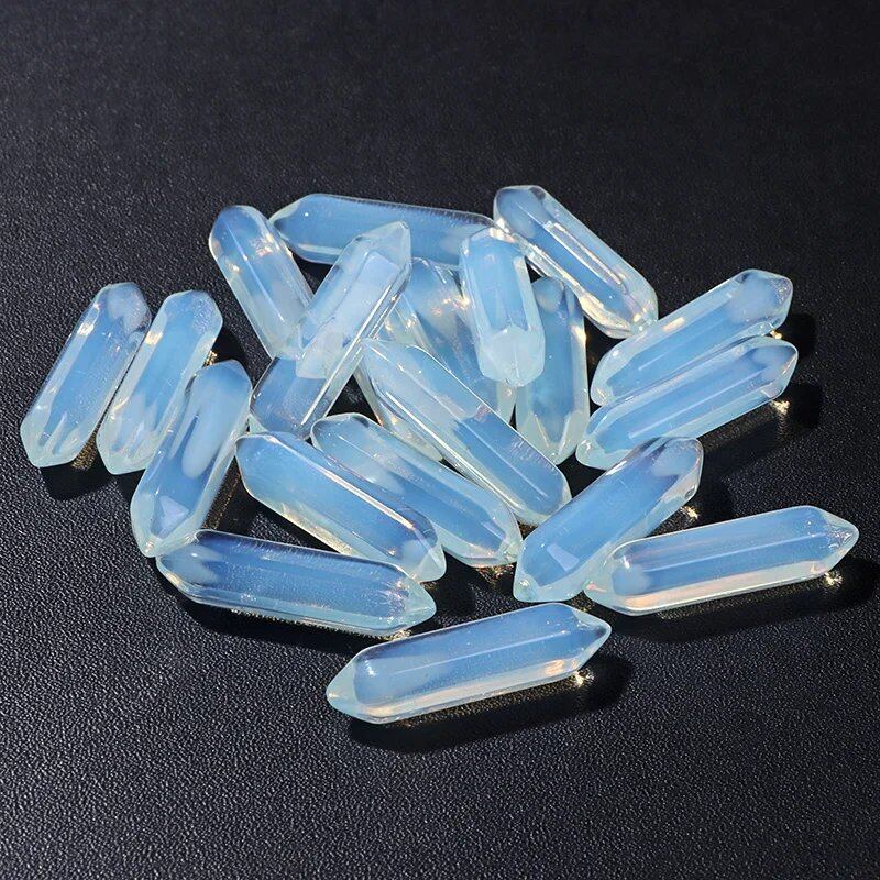 卸売 天然石 クリスタルビーズ 8x32mm カラフル 瞑想ペンダント クォーツ ミネラルクラフト DIYアクセサリー ホームデコ 並行輸入品