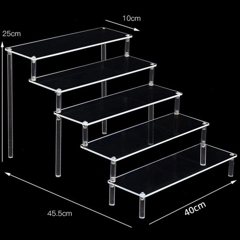 1-5 Tier Acrylic Display Stand/Clear Case (for Cupcakes, Perfume, Dolls, Amiibo, and Funko POP Figures) Color: Parallel Import