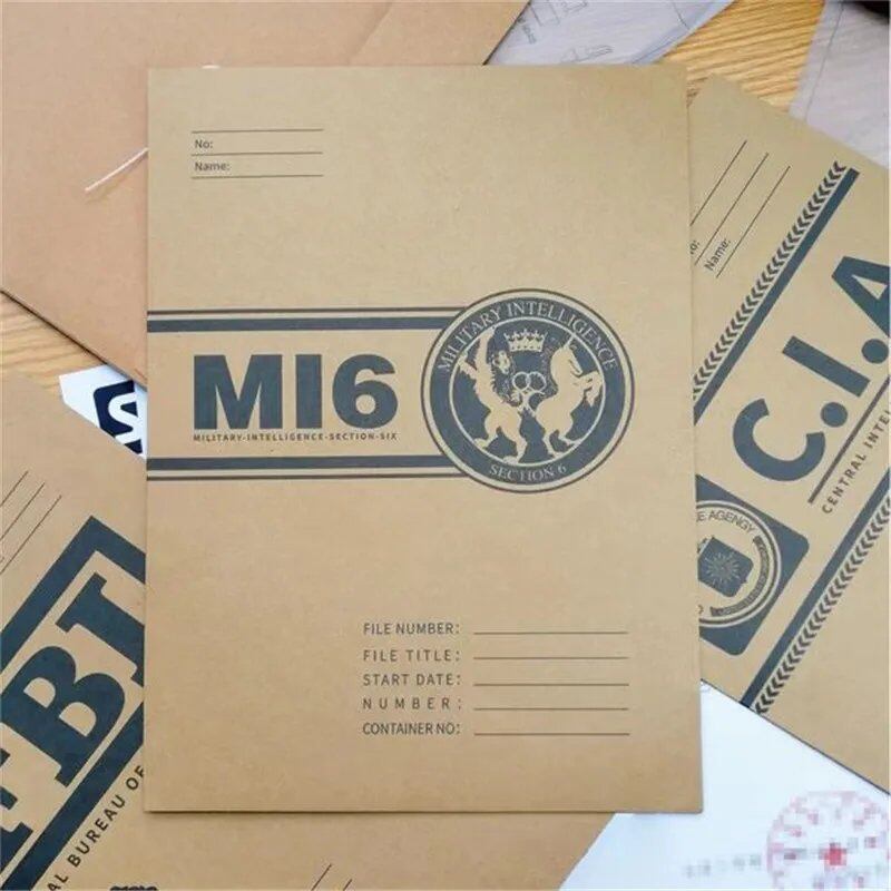 エージェント ポートフォリオ フォルダー ファイルアーカイブ コスプレ FBI CIA 中央情報局 MI6 英国軍 映画 プロップセット カラー: 並行輸入品