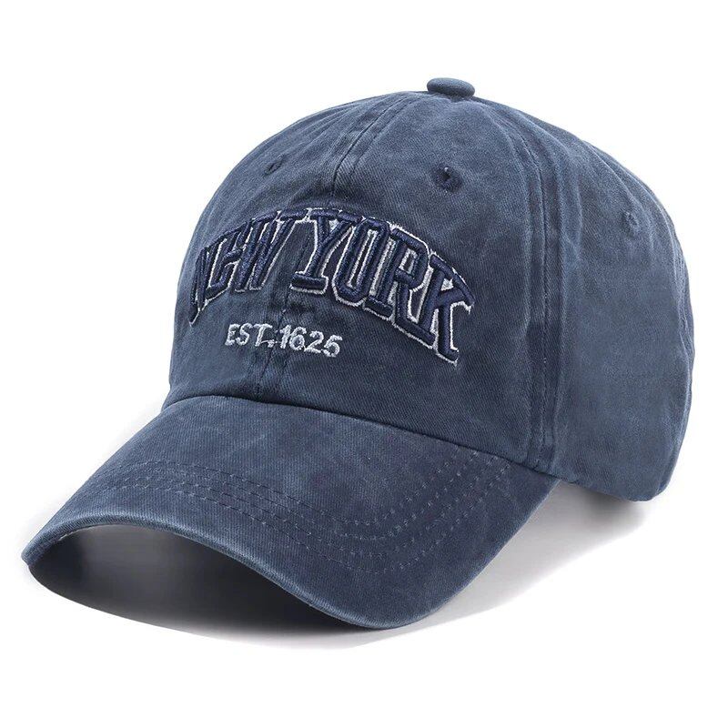 2025 New York Washed Cotton Cap for Men and Women, Snapback Cap, Baseball Cap, Sun Hat, Newsboy Cap, Dad Hat, Outdoor Cap, Parallel Import