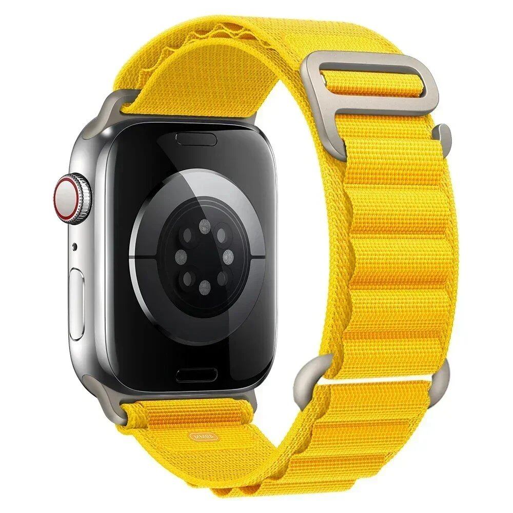 アップルウォッチ アルパインバンド ストラップ 49mm 45mm 44mm 40mm 41mm 42mm ナイロン ベルト iWatch シリーズ9 8 SE 4 3 7 6 5対応 サイズ: 並行輸入品