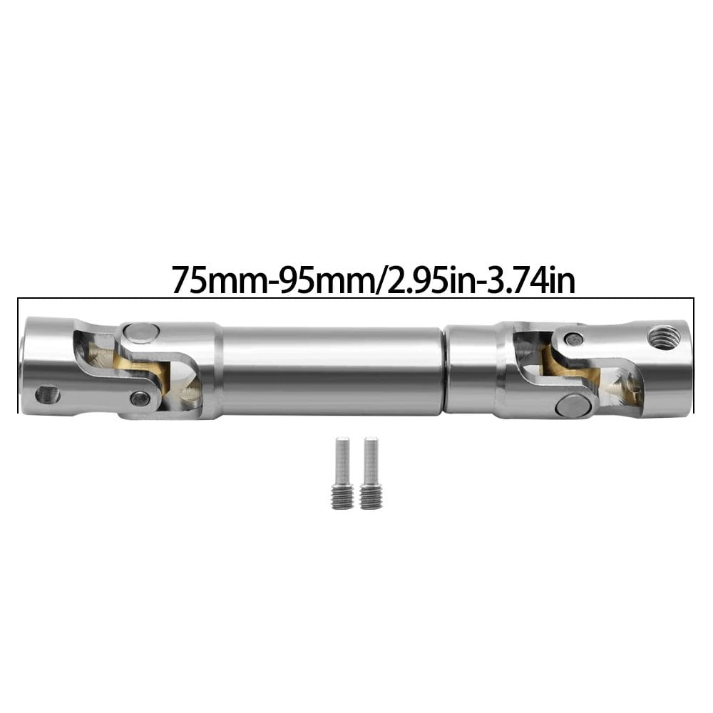 1/10 Scale RC Car Metal Internal Gear Drive Shaft Universal Joint Compatible with Axial SCX10 Gladiator YK4082 TRX4 TF2 D110 Crawlers (Color: Imported)