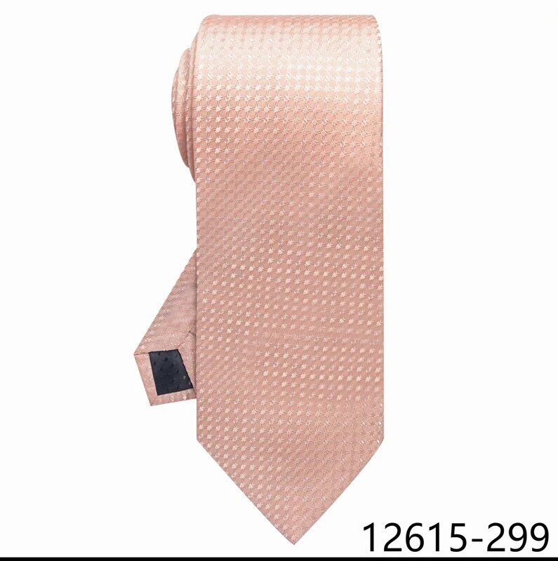 Classic Gray Check 8cm Silk Tie for Men, Perfect for Suits, Weddings, Business, Work, Birthdays, and More. Parallel Import.