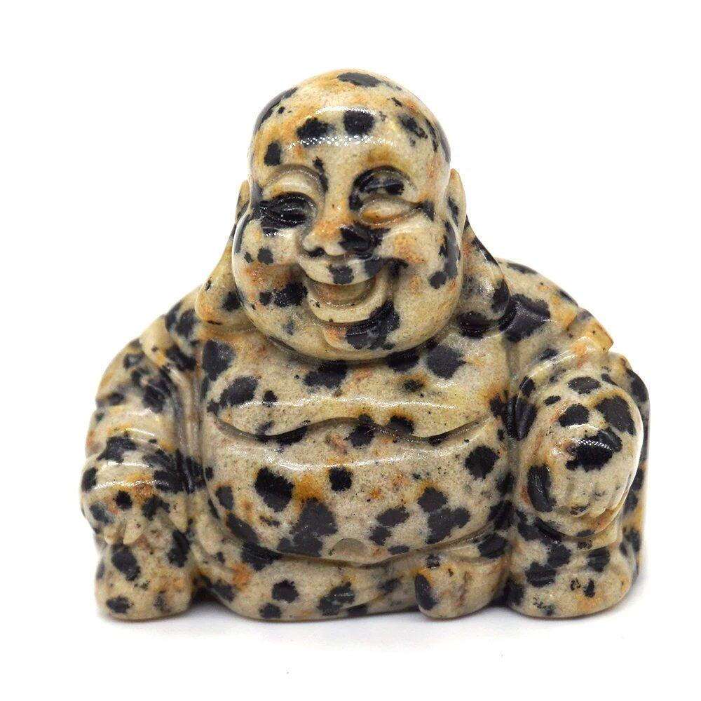 1.2-inch Buddha Statue, Natural Healing Crystal Reiki Chakra Figurine, Spiritual Stone Sculpture, Home Decor, Parallel Import