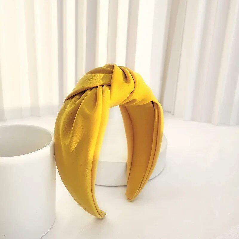 Satin Big Knot Hairband Headband Accessory for Women Wholesale Parallel Import