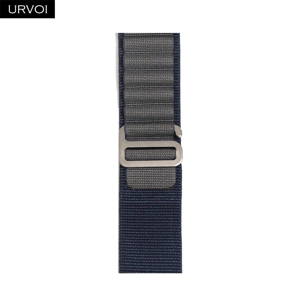 URVOI Apple Watch Ultra 2 Band, Compatible with Series 10/9/8/7/6/SE, Alpine Loop Black, G-Hook Closure, Polyester Woven Cord, Compatible with iWatch 49mm, Band Colors: 44mm, 45mm, 46mm, 49mm, Parallel Import