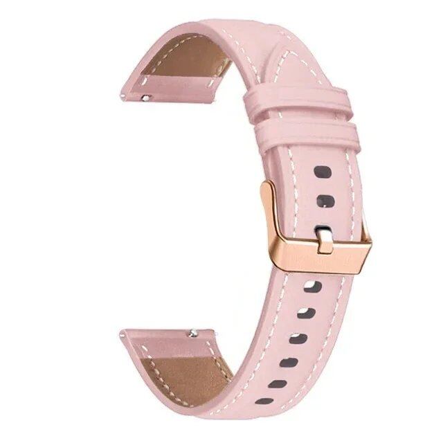 18mm Leather & Silicone Replacement Watch Strap for Huawei Watch GT 4 / GT 5 (41mm) / GT 5 Pro (42mm) - Wristband, Parallel Import
