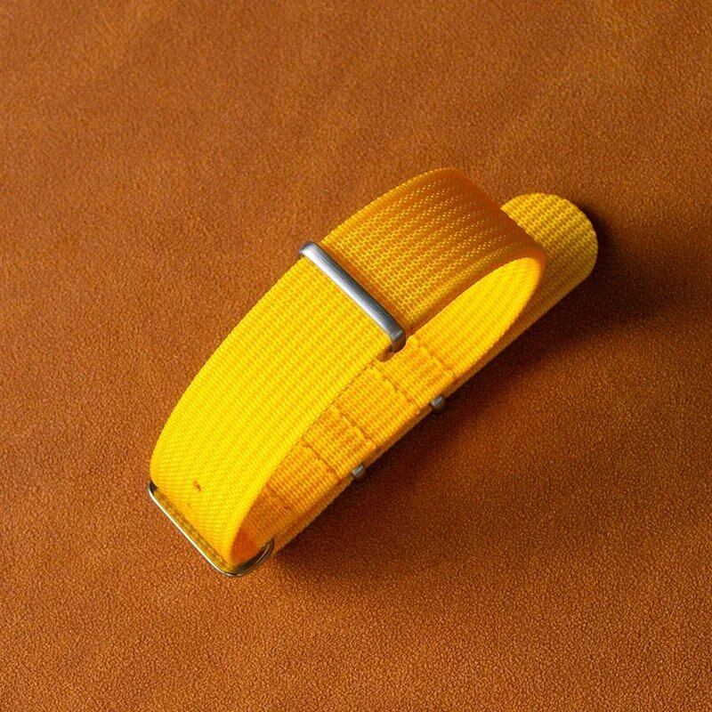 Military Style Nylon Universal Striped Replacement Watch Strap for 20mm and 22mm Watches, Army Sport Nylon Braided Belt, Band Color: mm, Parallel Import