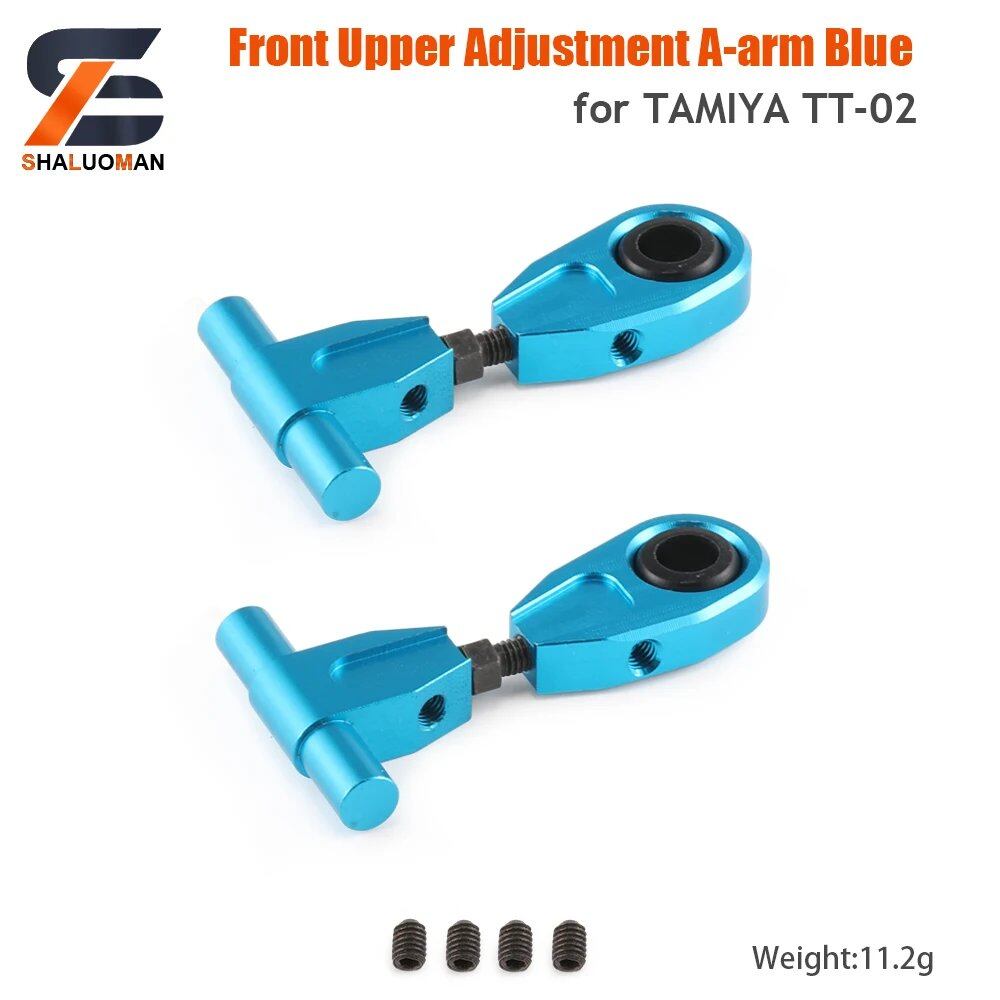 1/10 Scale RC Toy Car Tamiya TT-02/TT02 Swing Arm Shock Absorber, Steering Device, Bumper Sponge Upgrade Parts, Metal & Carbon Fiber, Parallel Import