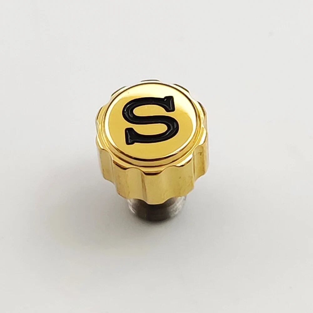 Stainless Steel Watch Crown Accessory Handle for 7S26/NH35/NH36/NH35a/NH36a/NE15/4R35/4R36/6R15 Movements (Compatible with SKX007/SKX009) Parallel Import