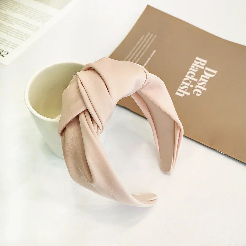 Satin Big Knot Hairband Headband Accessory for Women Wholesale Parallel Import