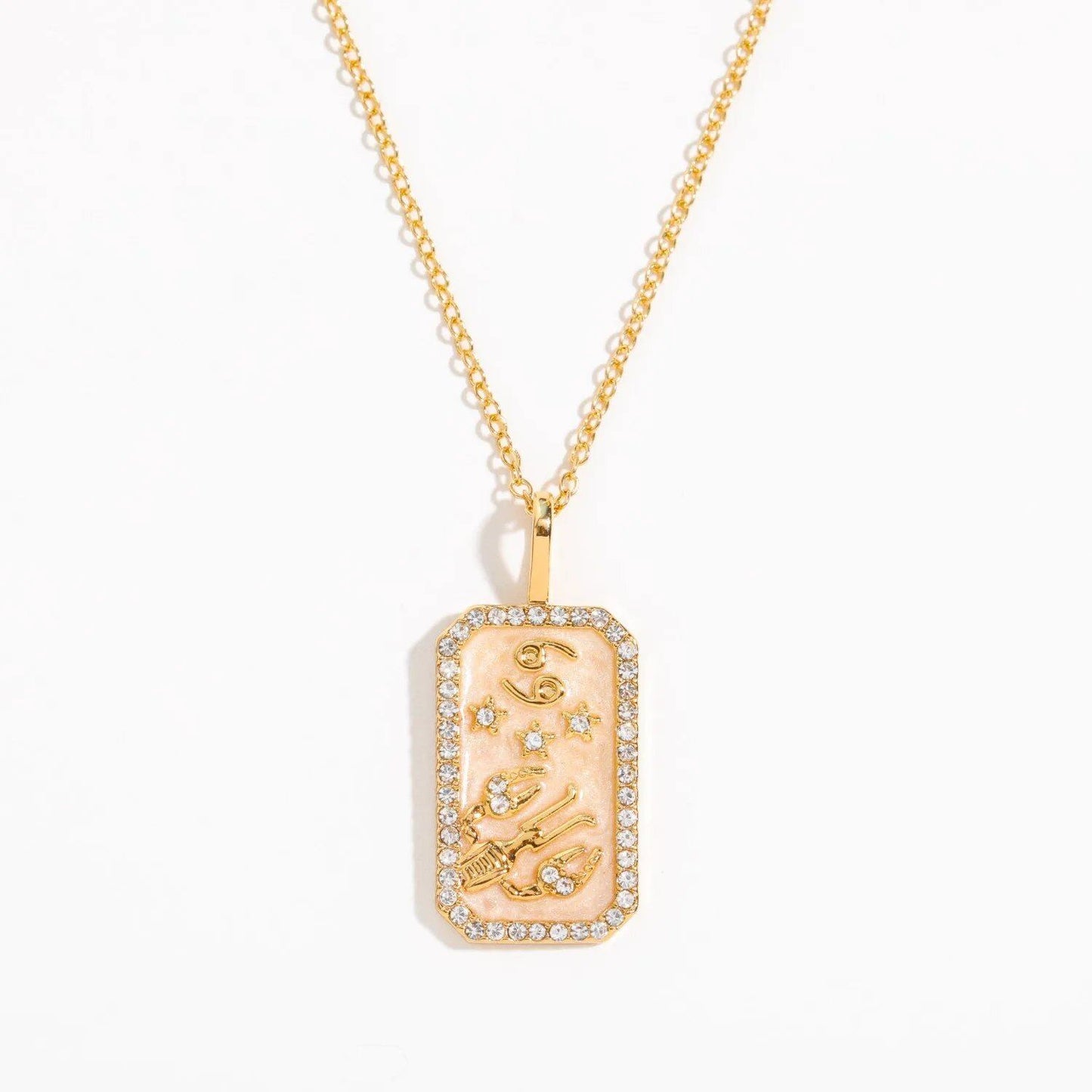 Vintage 12 Zodiac Signs Necklace for Women and Girls - Colorful Zircon Zodiac and Birthstone Necklace, Wedding Jewelry, Gift. Metal Color: ; Ships from: Parallel Import