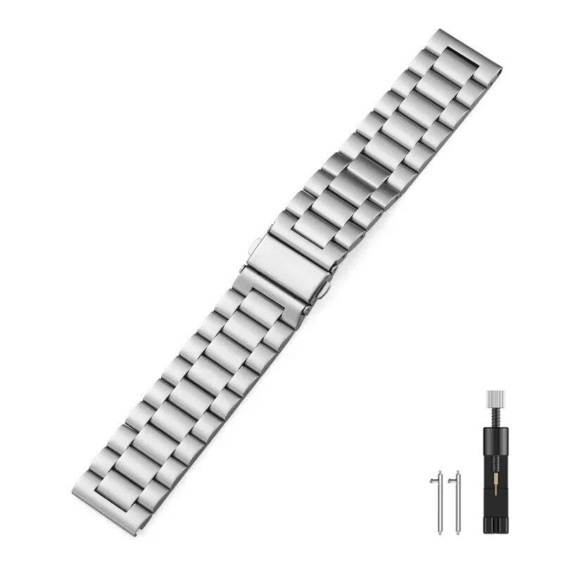 22mm Metal Strap, Premium Stainless Steel Wristband for Garmin Forerunner 265, 965, 955, 255, Music, and Garmin Venu 3/2 Accessories, Band Color: Parallel Import