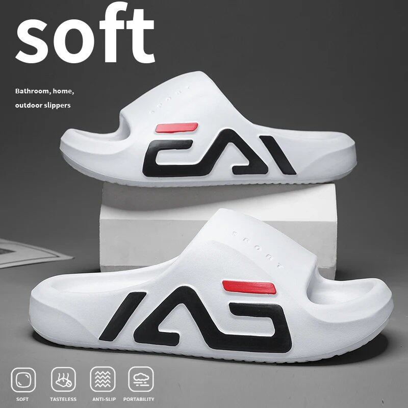 Men's Super Thick Sole Soft Air Cushion Casual Slippers, EVA Sandals, Stylish Beach Sandals for Outdoors, Summer, and the Beach, Parallel Import