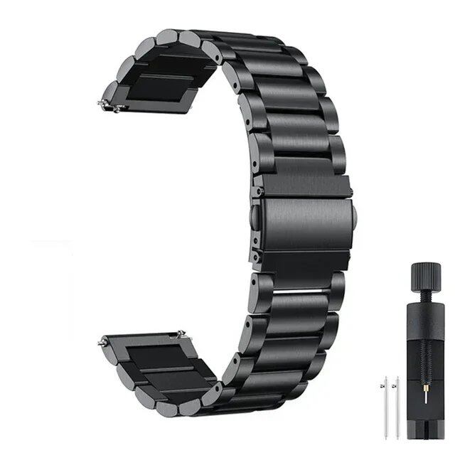22mm Stainless Steel Strap for CMF by Nothing Watch Pro, Metal Bracelet, Watch Band, Compatible with CMF Watch Pro 2, Band Color: Parallel Import