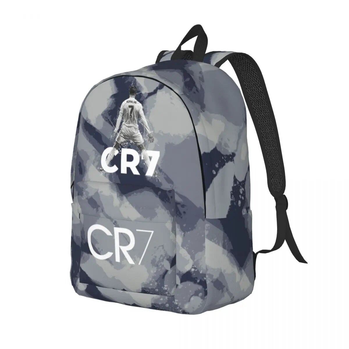Soccer Legend CR7 Cristiano Ronaldo Backpack for Men and Women, Fashionable, High School Student, Work, Daypack, Laptop Compatible, Shoulder Bag, Sports, Size: Parallel Import
