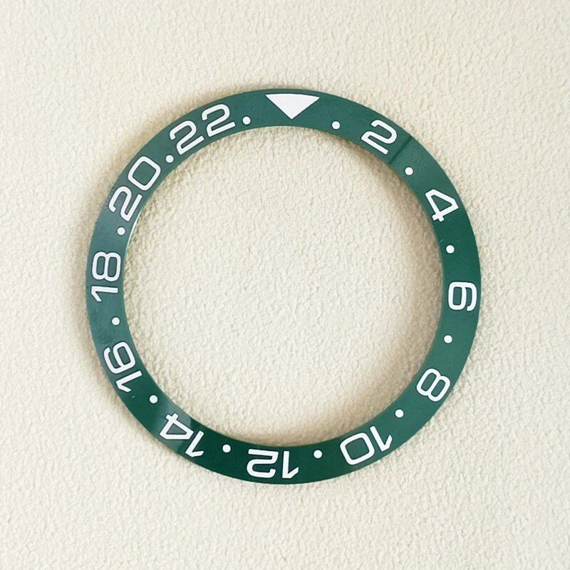 38mm High-Quality Ceramic Bezel with Popular GMT Two-Tone Insert Ring, Inner Diameter 30.5mm, Compatible with 40mm Men's Watches, Color: 0, Parallel Import