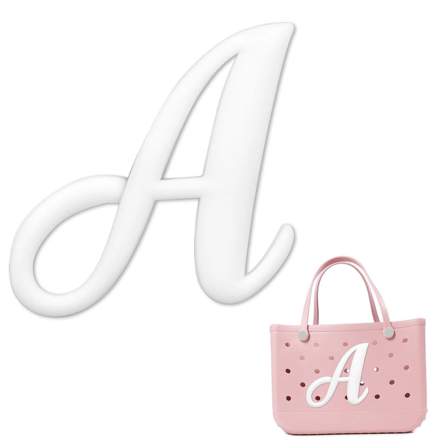 1/26 Scale PVC Greek Alphabet Bag Charms for Women, Beach Bag Decoration, Lettered Bag Accessories, Tote Bag Charms, Gift, Color, Parallel Import