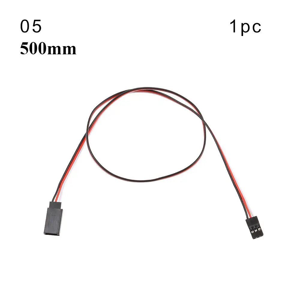 1/5-Piece Set, 100mm/150mm/200mm/300mm/500mm RC Servo Lead Cable Extension Cord, Y-Type Branch Extension Wire, JR Compatible, for RC Helicopters, Parallel Import