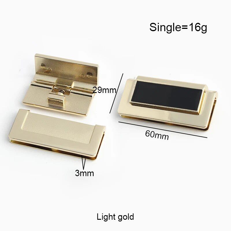 Set of 1-5-20 Metal Bag Locks for Handbags and Shoulder Bags, Magnetic Locks, Twist Locks, Decorative Clasps, DIY Craft Hardware Accessories, Size: Parallel Import