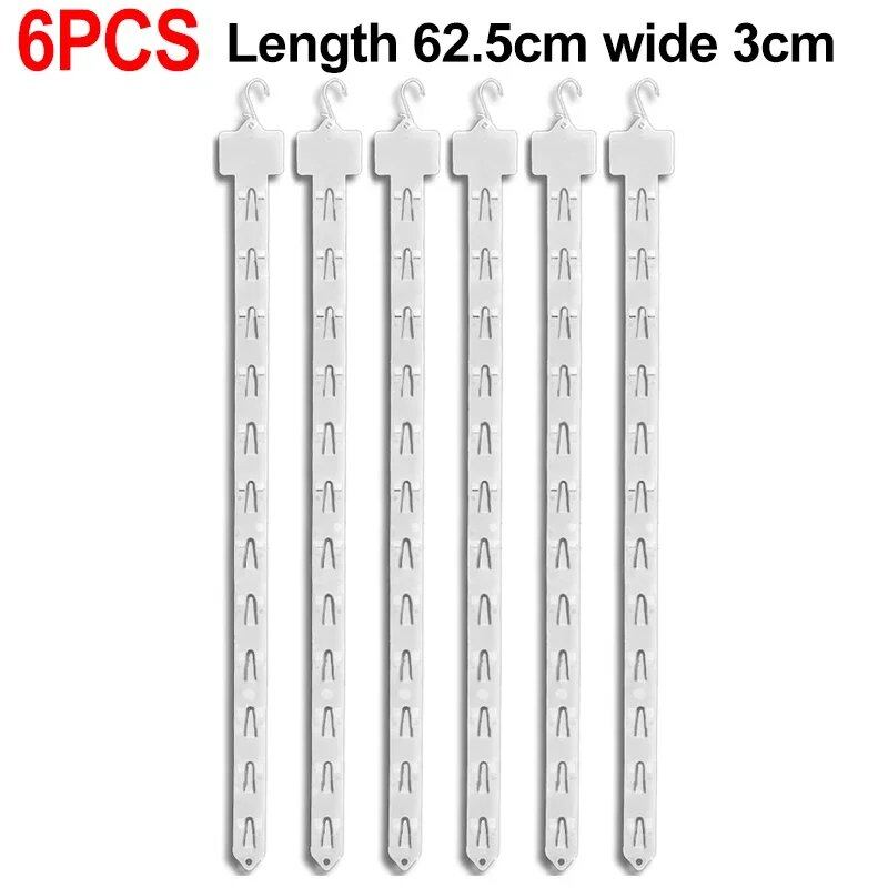 1/10-Pack Plastic Snack Hanging Strips, Candy Display Hangers with Hooks, Supermarket Shelf Merchandise Management Clip Strips (Imported)