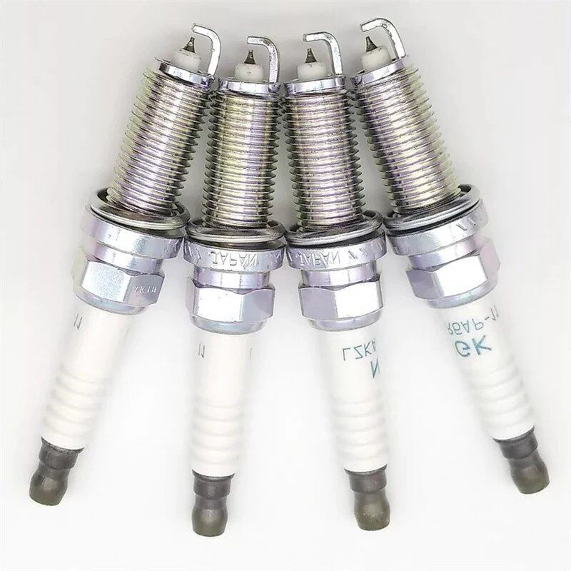 1/4 pcs LZKAR6AP-11 Iridium Spark Plug for Nissan Micra, March, Tiida, X-Trail, Renault Clio (Product Code: 22401-ED815) Color: Parallel Import