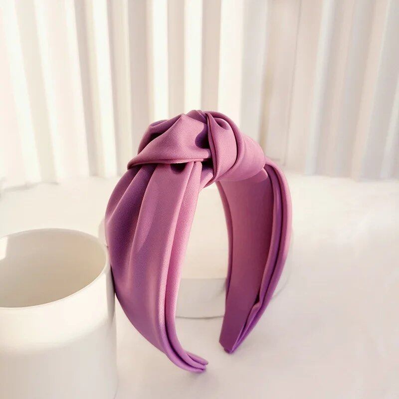 Satin Big Knot Hairband Headband Accessory for Women Wholesale Parallel Import