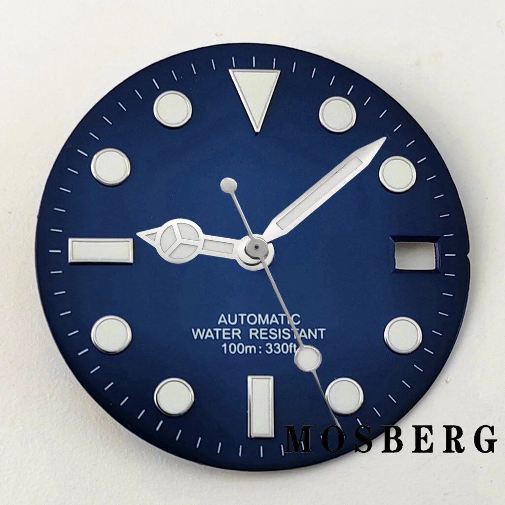 28.5mm Dial (with Luminova) Automatic Movement Replacement for NH35/NH36, Color: Hands Included, Parallel Import