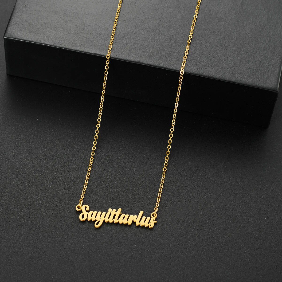 Silver-colored stainless steel star and constellation chain necklace for women, constellation pendant, birthday gift, 45cm long; metal color, parallel import