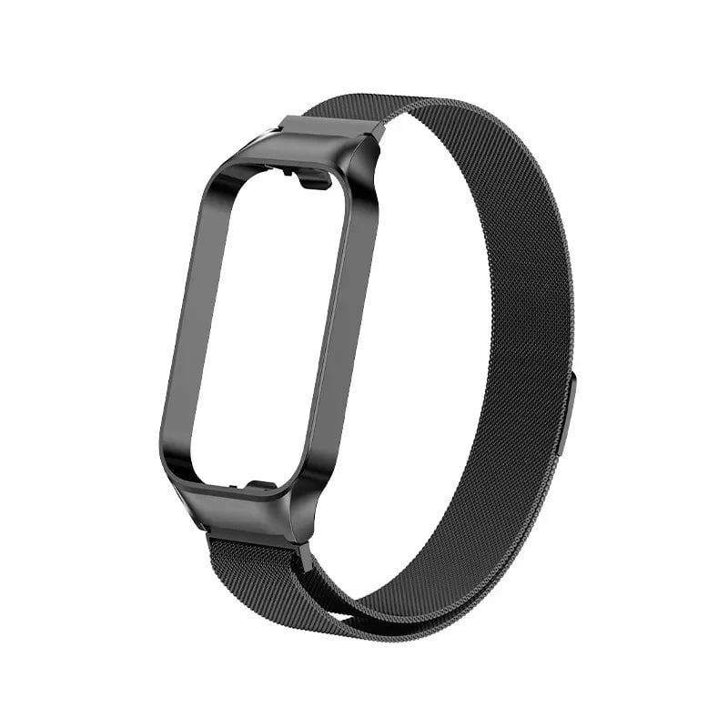 Stainless Steel Metal Strap for Xiaomi Mi Band 8 Active - Metal Wristband Compatible with Smart Band 8 Active, Band Color: Parallel Import