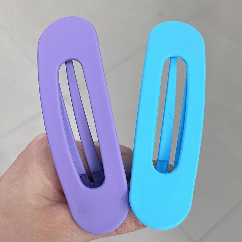 Set of 1, 2, or 3 Korean-Style Frosted Glass Hair Clips for Women, Large Matte Hairpins, Hair Grips, Bang Barrettes, Hair Accessories for Girls, Parallel Import