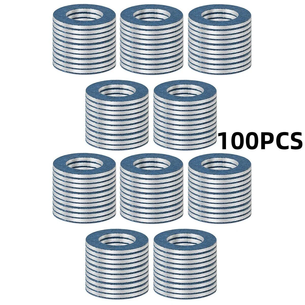 Set of 10/20/50/100 Oil Drain Sump Platform Gaskets, Washers, 12mm Hole, Seal Rings, 90430-12031, for Toyota Camry, Colora, and Lexus. Color: 0. Parallel Import.