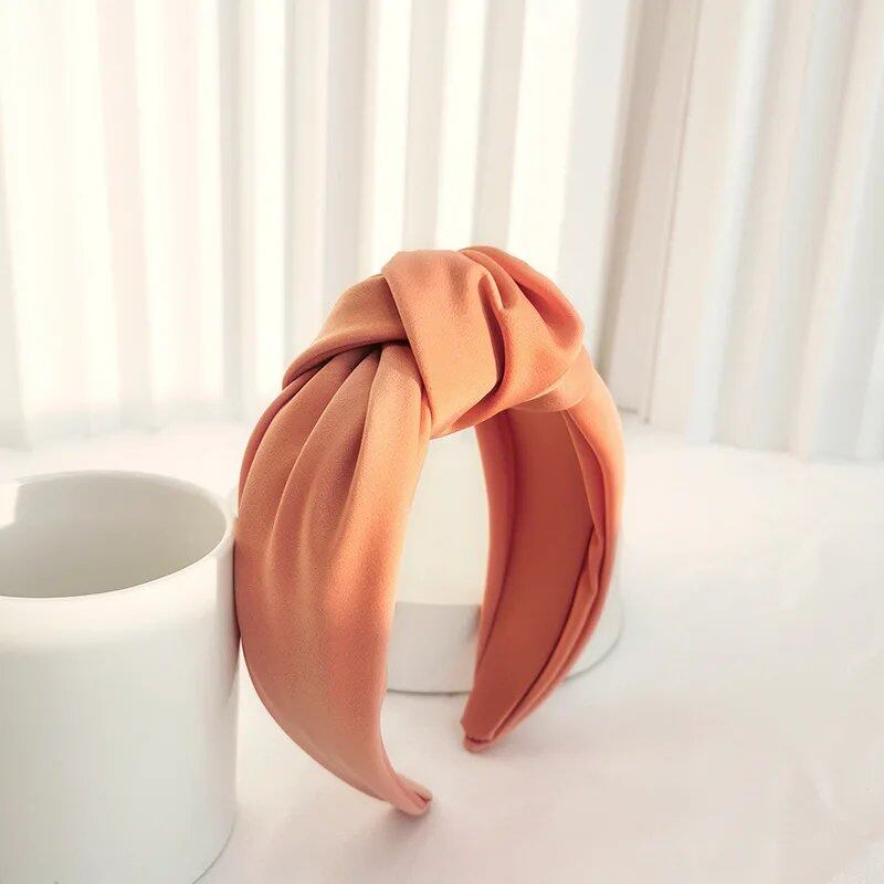 Satin Big Knot Hairband Headband Accessory for Women Wholesale Parallel Import