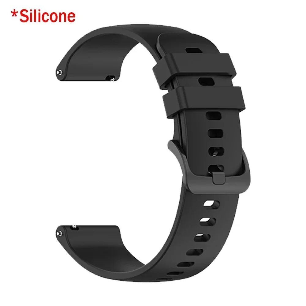 RealMi Watch Strap, 20mm/22mm Leather Replacement Strap for RealMi Watch S2/3/S2/3 Pro, Business Wristband, Band Color: mm, Universal, Parallel Import