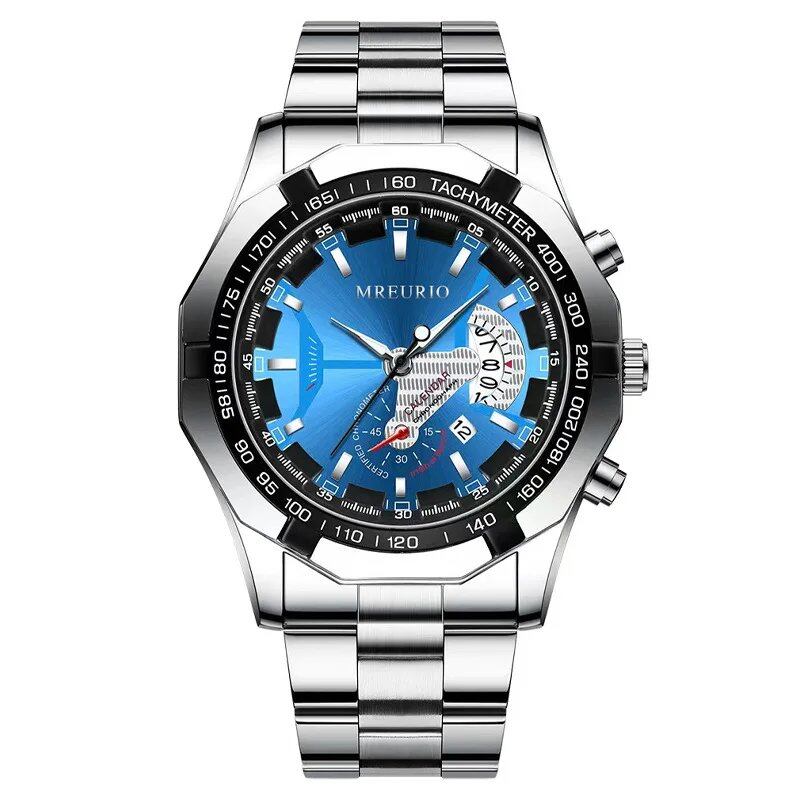 UTHAI Men's Watch, Lightweight and Stylish, Trendy, with Night Light, Calendar, Business Style, Quartz Movement, Parallel Import