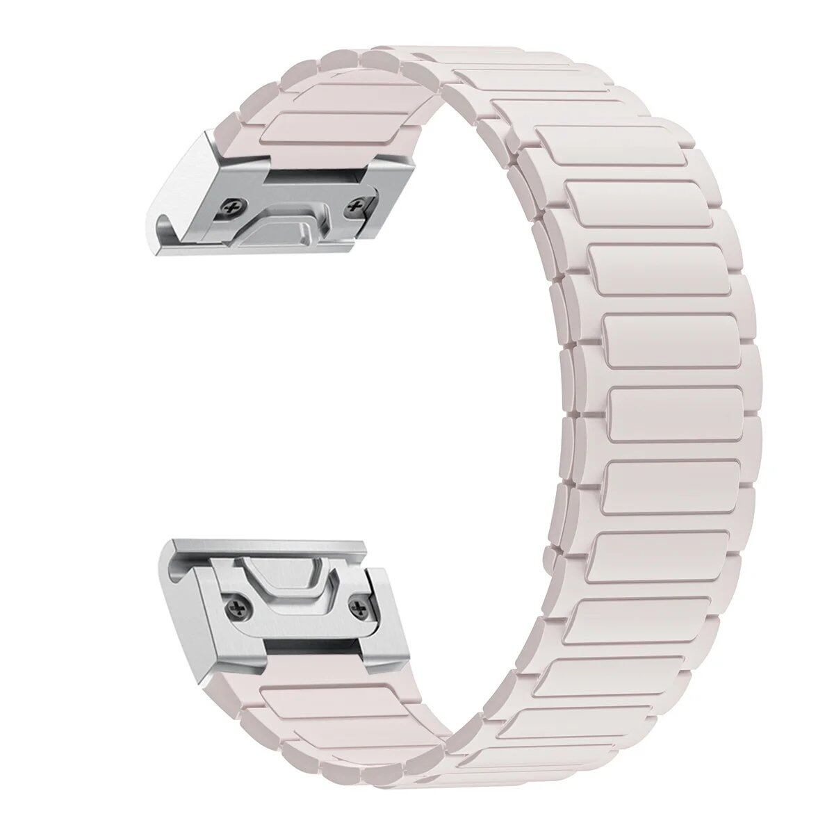 26mm Magnetic Silicone Loop Bracelet Band for Garmin Fenix 7X, 7 Pro, 6X, 5X, 5 Plus, Tactix 7, Forerunner 965, 955, and Enduro 2. Band Color: ; Band Width: 26mm. Parallel Import.