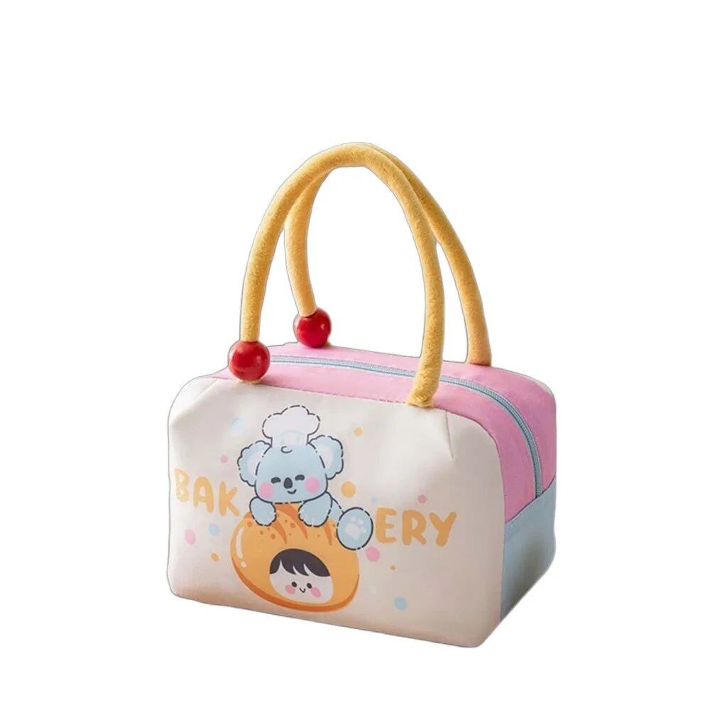 アルミフィルム保温バッグ 大容量 かわいい手提げ保冷バッグ 和風プリント キャラクターランチバッグ カラー:スタイル 並行輸入品