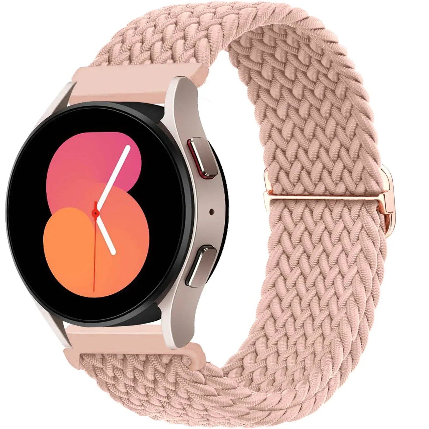 Compatible with Samsung Galaxy Watch 7, 6, 5, and 4 (40mm, 44mm, 6 Classic, 43/47mm), 20mm and 22mm nylon straps. Compatible with Huawei Watch 3 and 4 Pro, Solo Loop woven bands. Band Color: mm; Ships from: Parallel Import.