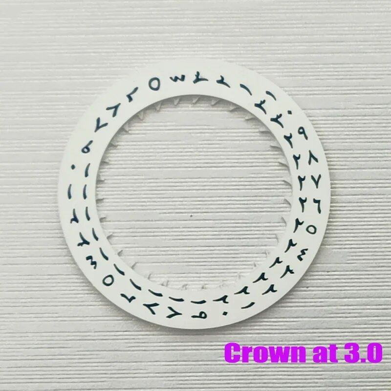 White date week wheel, compatible with NH35 and NH36 models, Arabic dial, automatic movement, crown at 3.0/3.8 o'clock, color H, parallel import