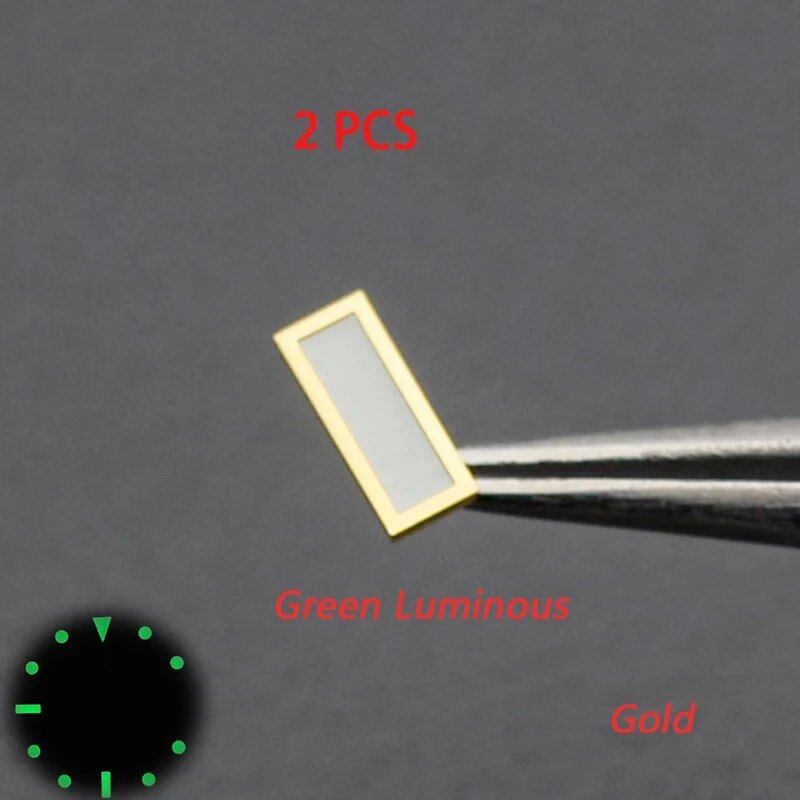 Blue-Green Luminous Dial with Hour Index Markers for RLX Sub GMT Men's Watches, Aftermarket Replacement Part, Parallel Import