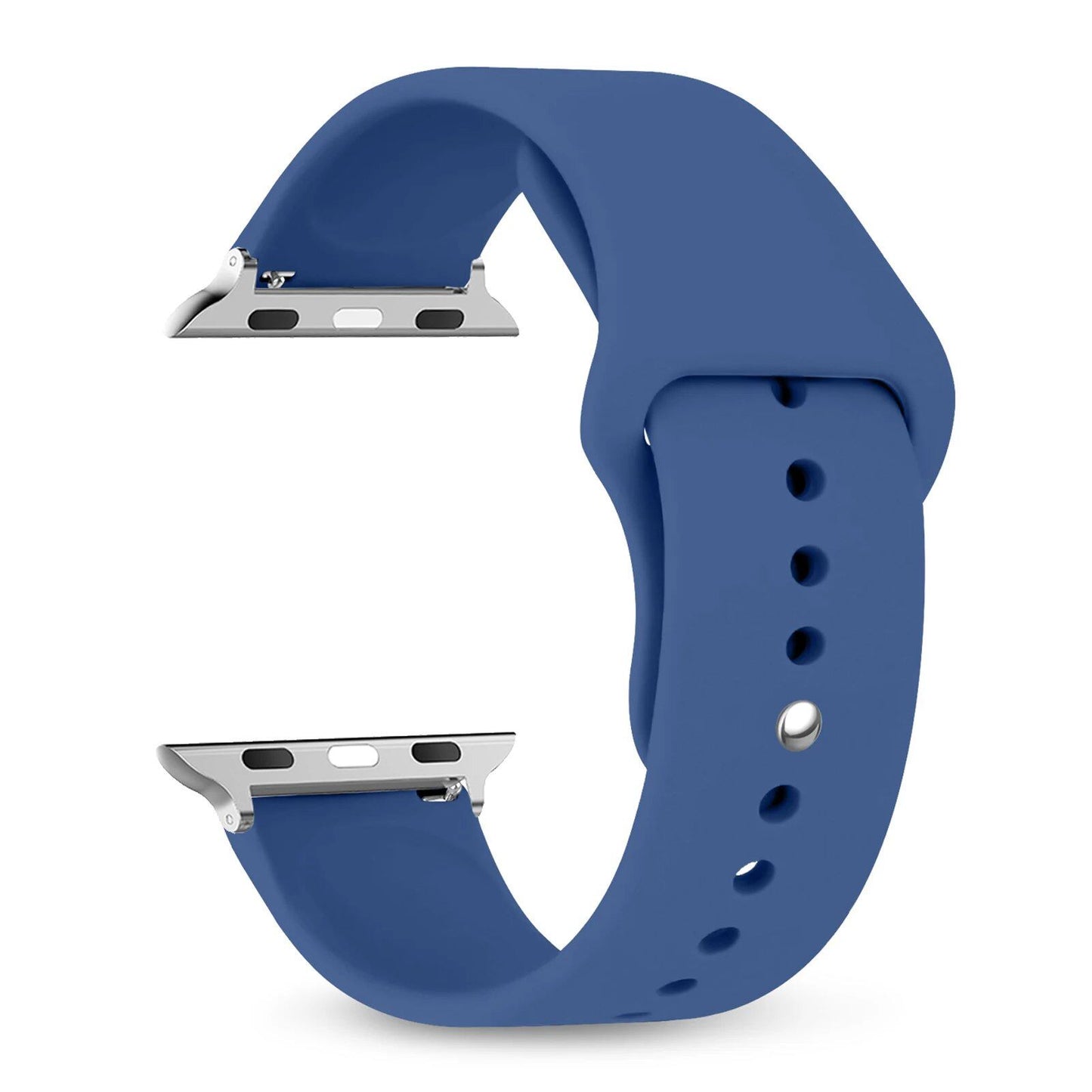 Silicone Sport Band for Apple Watch, 45mm, 44mm, 42mm, 49mm, 40mm, and 41mm, Compatible with iWatch Series 9/8/7/6/5/4/3/SE/Ultra 2, Band Color: mm; Ships from: Parallel Import
