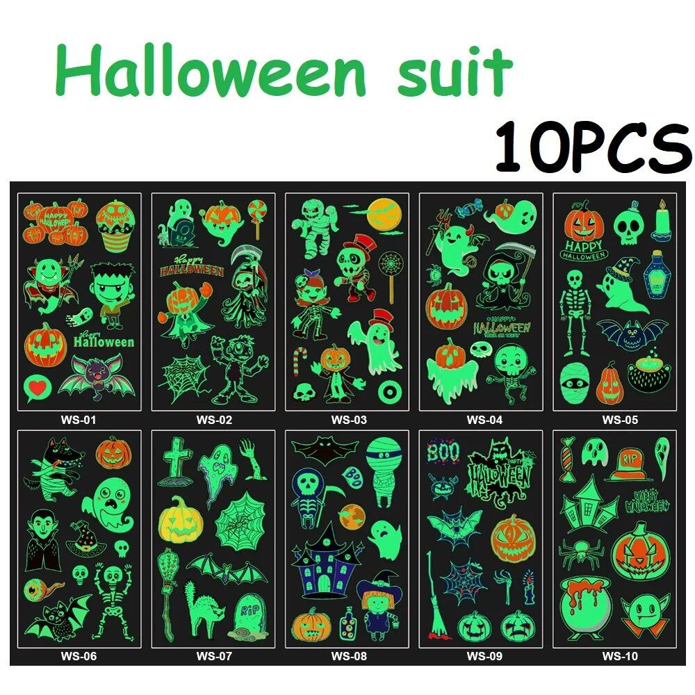 10-Pack Waterproof Temporary Tattoo Stickers for Kids and Soccer Fans, Fake Tattoos for Adults and Kids, Arm Covers, Color: Parallel Import